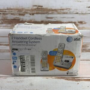 AT&T Cordless Phone Main Base Answering Machine, Handset & Power Supply NEW